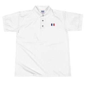 Drapeau Français - Polo brodé