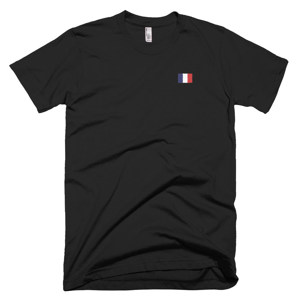 Drapeau Français - T-shirt brodé