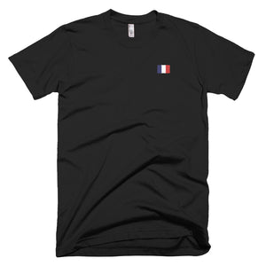 Drapeau Français - T-shirt brodé