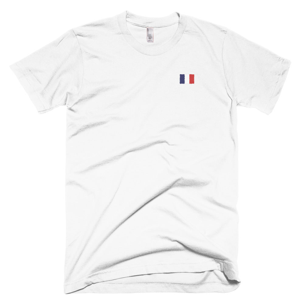 Drapeau Français - T-shirt brodé