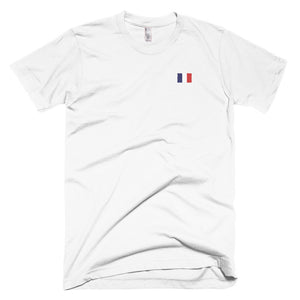 Drapeau Français - T-shirt brodé