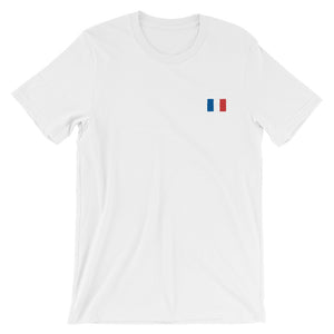 Drapeau Français - Brodé Unisex T-Shirt